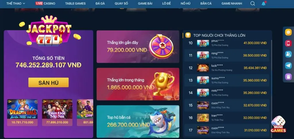 Bàn Tài Xỉu trực tuyến hấp dẫn